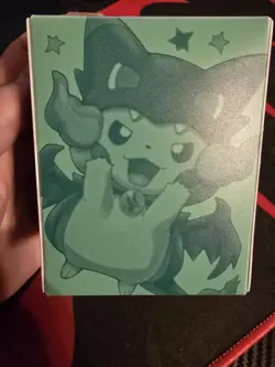 Poncho Pikachu Mega Charizard X New Deck Box Pokemon Center Japanese Exclusive - Image 5