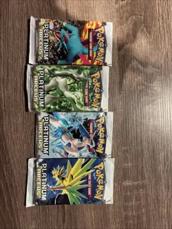 Pokemon Platinum Arceus Sealed Full Art Set Unweighed Booster Pack - Image 1