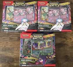 Pokemon lot of 3 Gengar and Diancie ex Mega Battle Deck Sealed - Image 1