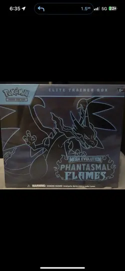 Pokemon TCG Mega Evolution Phantasmal Flames Elite Trainer Box - Sealed ETB - Image 1