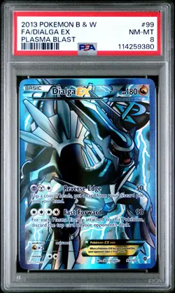 2013 POKEMON BW PLASMA BLAST DIALGA #99 ULTRA RARE PSA 8 NM #114259380 - Image 1