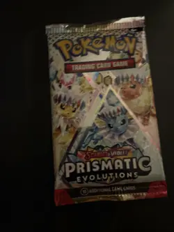 22.38g HEAVY Prismatic Evolutions Pokemon Sealed Booster Pack New - Image 2