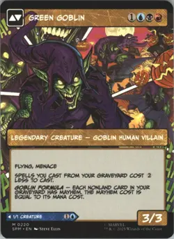 MTG, Norman Osborn (#0220), Marvel's Spider-Man, Borderless Non-Foil, NM Mythic - Image 2