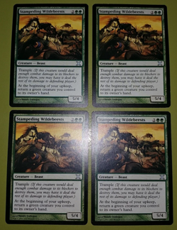Stampeding Wildebeests x4 10th Tenth Edition 4x Playset Magic the Gathering MTG - Image 1