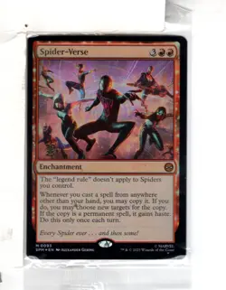 MTG SkeenAB Spider-Verse PRERELEASE PROMO FOIL from SPM. NM. - Image 1