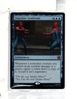 MTG SkeenAB Impostor Syndrome PRERELEASE PROMO FOIL from SPM. NM. - Image 1
