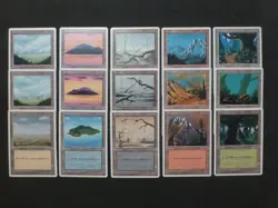 MtG 4th Edition Common Basic Land Set of 15 NM $0.75 Shipping VCT123972 - Image 1