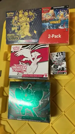 ✨ Pokemon White Flare Elite Trainer Box Sealed & Booster Bundle (6) Pack✨ - Image 1