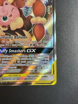 Pokemon Mega Lopunny & Jigglypuff GX 226/236 Tag Team Alt Art Cosmic Eclipse NM - Image 5