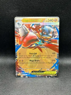 Mega Lucario ex 077/132 DOUBLE RARE HOLO Mega Evolution Me01 Pokemon English TCG - Image 1