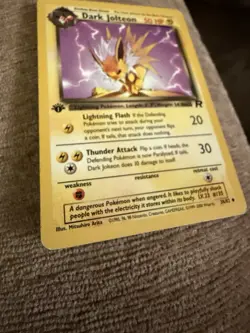 Pokemon Dark Jolteon 1st Edition Non-Holo Card 38/82 - Image 2