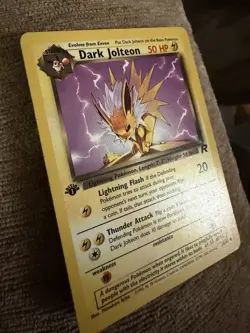 Pokemon Dark Jolteon 1st Edition Non-Holo Card 38/82 - Image 3