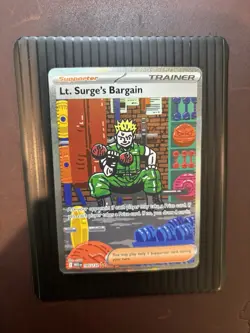 Lt. Surge’s Bargain 185/132 Pokemon TCG 2025 Mega Evolution Holofoil Near Mint - Image 1