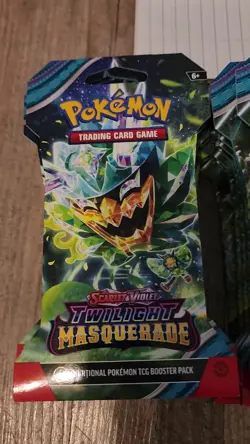 Pokemon TCG Twilight Masquerade Sleeved Booster Pack Lot Of 2 - Image 2
