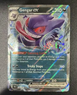 Gengar EX 104/162 Double Rare NM Temporal Forces Pokemon TCG Scarlet & Violet - Image 1