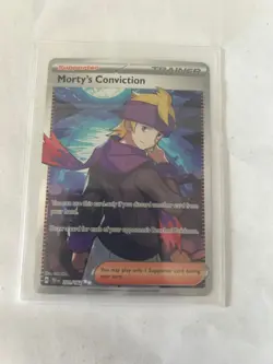 Morty's Conviction 201/162 Ultra Rare Temporal Forces Pokemon TCG NM - Image 1