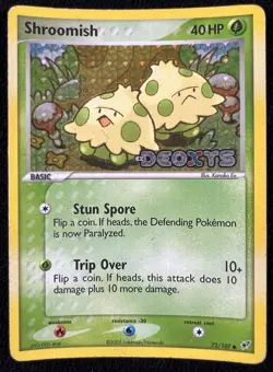 Shroomish EX Deoxys 72/107 Reverse Holo Stamped Pokemon Card TCG - HP - Image 1