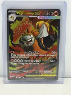 Pokemon TCG - Mega Camerupt ex Ultra Rare - 156/132 - ME01: Mega Evolution - NM - Image 1