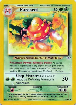 Parasect (35/64) Uncommon - 2001 Pokemon TCG: Neo Revelation - Image 1
