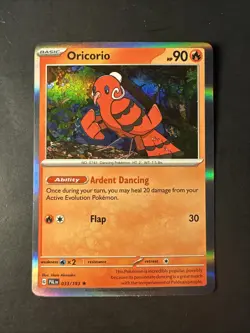 2023 Pokemon S&V Paldea Evolved Oricorio 33 /193 Holo Rare Holographic - Image 1