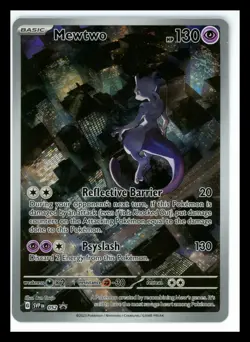 #2 Mewtwo 052 Black Star Promo 2023 151 UPC Holo Rare IR Pokemon Card TCG - Image 1