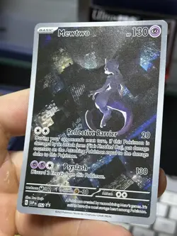 #2 Mewtwo 052 Black Star Promo 2023 151 UPC Holo Rare IR Pokemon Card TCG - Image 4