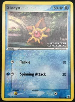 Staryu 84/113 Common Delta Species Reverse Holo Stamped Pokemon Card LP - Image 1