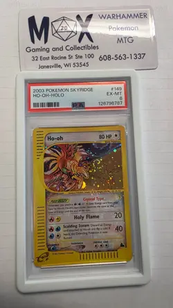 2003 POKEMON SKYRIDGE #149 HO-OH-HOLO PSA 6 - Image 1