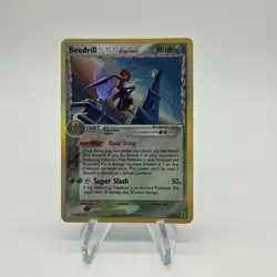 2005 Beedrill 1/113 Delta Species Reverse Holo Rare LP Pokemon TCG Card - Image 1