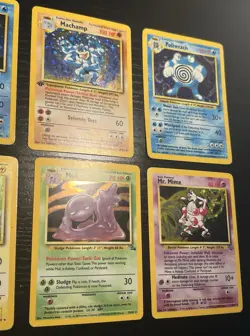POKEMON 8 VINTAGE HOLOS CARDS LOT ( JUNGLE , FOSSIL , BASE SET , BASE SET 2 ) - Image 5
