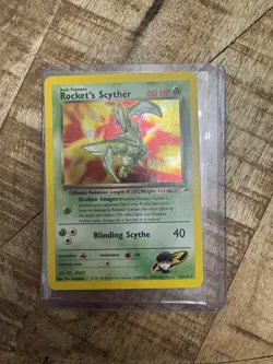 Rocket's Scyther 013/132 Gym Heroes Holo Pokemon WOTC Era! One Owner! - Image 1