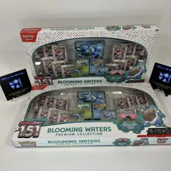 Pokemon 151 Blooming Waters Premium Collection Scarlet & Violet Lot Of 2 Sealed - Image 1