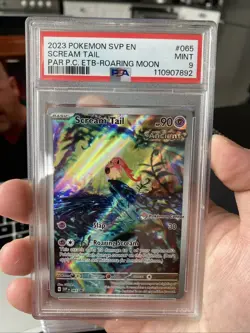Scream Tail 065 Pokemon PSA 9 MINT Paradox Rift Pokemon Center ETB Promo - Image 1