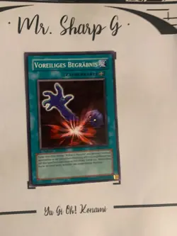 VOREILIGES BEGRABNIS - 1.AUFLAGE SDRL-DE034 DEUTSCH Yu-Gi-Oh! CARD COMMON KONAMI - Image 3