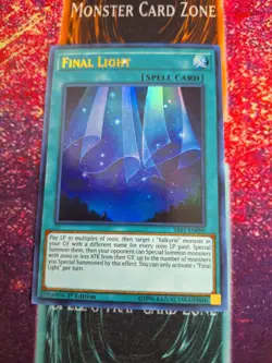 Yu-Gi-Oh! Final Light SAST-EN090 Ultra Rare 1st Edition NM Missing Ink Dot - Image 1