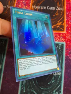Yu-Gi-Oh! Final Light SAST-EN090 Ultra Rare 1st Edition NM Missing Ink Dot - Image 2