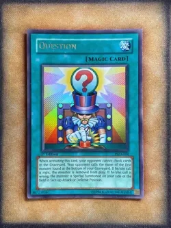 Yugioh Question PGD-104 Ultra Rare 1st Ed LP - Image 1