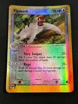 Vigoroth 47/109 - EX Ruby & Sapphire Reverse Holo Pokemon TCG Card MP e-Reader - Image 1