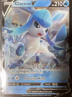 Glaceon V Promo SWSH: Sword & Shield Promo Cards SWSH196 NM - Image 1
