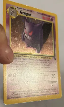 Fossil Gengar Holo Rare 5/62 Pokemon Card LP/MP - Image 3