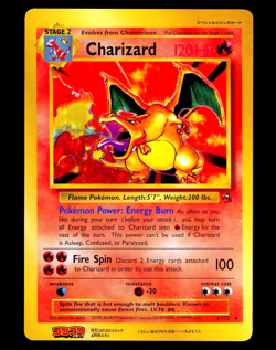 Pokemon CHARIZARD Japanese COROCORO Non Holo JUMBO PROMO Base Set Card 4/102 NM - Image 1