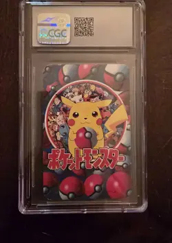 1998 Televi-Kun Pokemon Playing Card Ghastly Haunter Gengar 8 Of Spades CGC 7 - Image 3