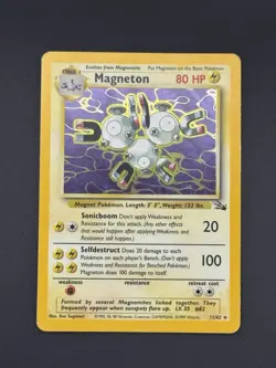 Magneton 11/62 Holo Rare Fossil Set Pokemon Card WOTC Vintage 1999 - Image 1