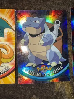 Topps TV Animation Card Lot Charizard, Blastoise, Mewtwo, Machoke - Image 3