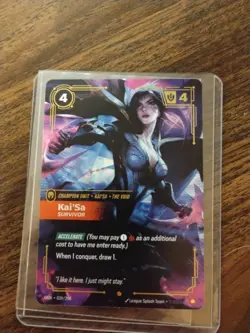 Kaisa Card Champion Rare 039/298 Kai'Sa Survivor Riftbound Foil ENGLISH - Image 1