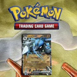Lucario EX SVP 017 Scarlet & Violet Black Star Promo Pokemon TCG Holo Card - Image 1