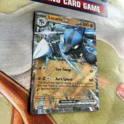 Lucario EX SVP 017 Scarlet & Violet Black Star Promo Pokemon TCG Holo Card - Image 2