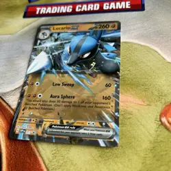 Lucario EX SVP 017 Scarlet & Violet Black Star Promo Pokemon TCG Holo Card - Image 3