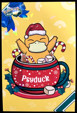 Psyduck Ice Holo Pokemon 2024 Card Database Merry Christmas - Image 1