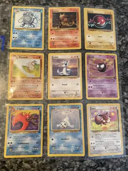 Pokemon Collection Binder Vintage Lot of Cards Holos Rares WoTC Hitmonchan Etc - Image 4